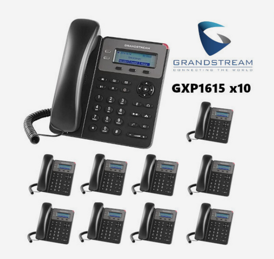 Grandstream VOIP Phone System with 10 Phones
